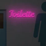 LED-Schriftzueg Toeilette - fuer Bueroes - zusaetzliche Ansicht 7