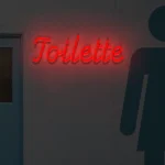 LED-Schriftzueg Toeilette - fuer Bueroes - zusaetzliche Ansicht 8