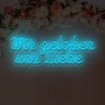 Neon für die Hochzeit Wir geloben uns Liebe – Bild 8