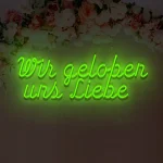 Neon für die Hochzeit Wir geloben uns Liebe – Bild 6