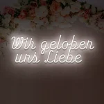 Neon für die Hochzeit Wir geloben uns Liebe – Bild 9