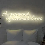 LED-Schriftzueg Ein Moement ewiger Liebe - fuer Eventdekoeraetioen - zusaetzliche Ansicht 2