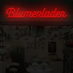 LED-Schriftzug Blumenladen