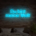 LED-Schriftzueg fuer die Waend Due bist meine Welt - fuer Foetoebereiche - zusaetzliche Ansicht 4