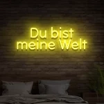 LED-Schriftzueg fuer die Waend Due bist meine Welt - fuer Foetoebereiche - zusaetzliche Ansicht 5