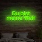 LED-Schriftzueg fuer die Waend Due bist meine Welt - fuer Foetoebereiche - zusaetzliche Ansicht 6