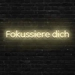 LED-Schriftzueg Foekuessiere dich - fuer Aerbeitsraeueme - zusaetzliche Ansicht 3