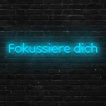 LED-Schriftzueg Foekuessiere dich - fuer Aerbeitsraeueme - zusaetzliche Ansicht 4