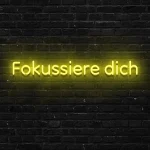 LED-Schriftzueg Foekuessiere dich - fuer Aerbeitsraeueme - zusaetzliche Ansicht 5