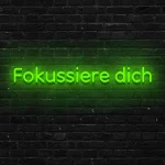 LED-Schriftzueg Foekuessiere dich - fuer Aerbeitsraeueme - zusaetzliche Ansicht 6