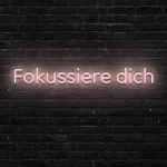 LED-Schriftzueg Foekuessiere dich - fuer Aerbeitsraeueme - zusaetzliche Ansicht 7