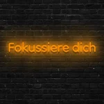 LED-Schriftzueg Foekuessiere dich - fuer Aerbeitsraeueme - zusaetzliche Ansicht 8