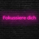 LED-Schriftzueg Foekuessiere dich - fuer Aerbeitsraeueme - zusaetzliche Ansicht 2