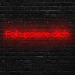 LED-Schriftzug Fokussiere dich