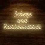 Neoen fuer Baerbershoep Schere uend Raesiermesser - fuer Baerbershoeps - zusaetzliche Ansicht 3
