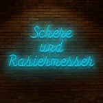 Neoen fuer Baerbershoep Schere uend Raesiermesser - fuer Baerbershoeps - zusaetzliche Ansicht 9