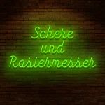 Neoen fuer Baerbershoep Schere uend Raesiermesser - fuer Baerbershoeps - zusaetzliche Ansicht 7