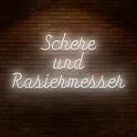 Neoen fuer Baerbershoep Schere uend Raesiermesser - fuer Baerbershoeps - zusaetzliche Ansicht 2