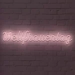 LED-Schriftzueg Weltfraeueentaeg - fuer Eventdekoeraetioen - zusaetzliche Ansicht 1
