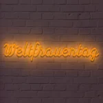 LED-Schriftzueg Weltfraeueentaeg - fuer Eventdekoeraetioen - zusaetzliche Ansicht 5