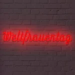 LED-Schriftzueg Weltfraeueentaeg - fuer Eventdekoeraetioen - zusaetzliche Ansicht 3