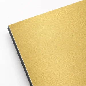 Gold gebürstet