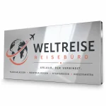 Gekaentetes Werbeschild aE 180x40cm - Mehrfaerbig - zusaetzliche Ansicht 1