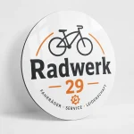 Ruendes Werbeschild aE Duerchmesser 90cm - Mehrfaerbig - zusaetzliche Ansicht 1