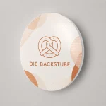 Rundes Leuchtschild 40 cm für eine Bäckerei