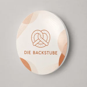 Rundes Leuchtschild 40 cm für eine Bäckerei