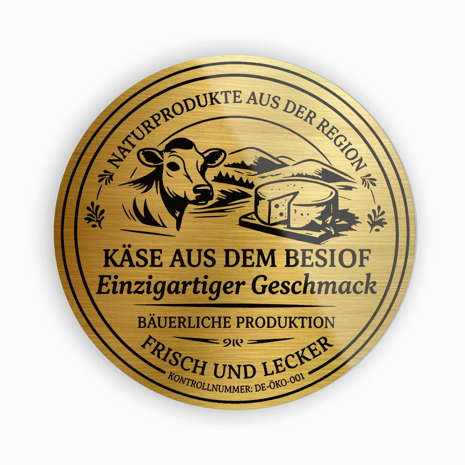 Gold gebürstet