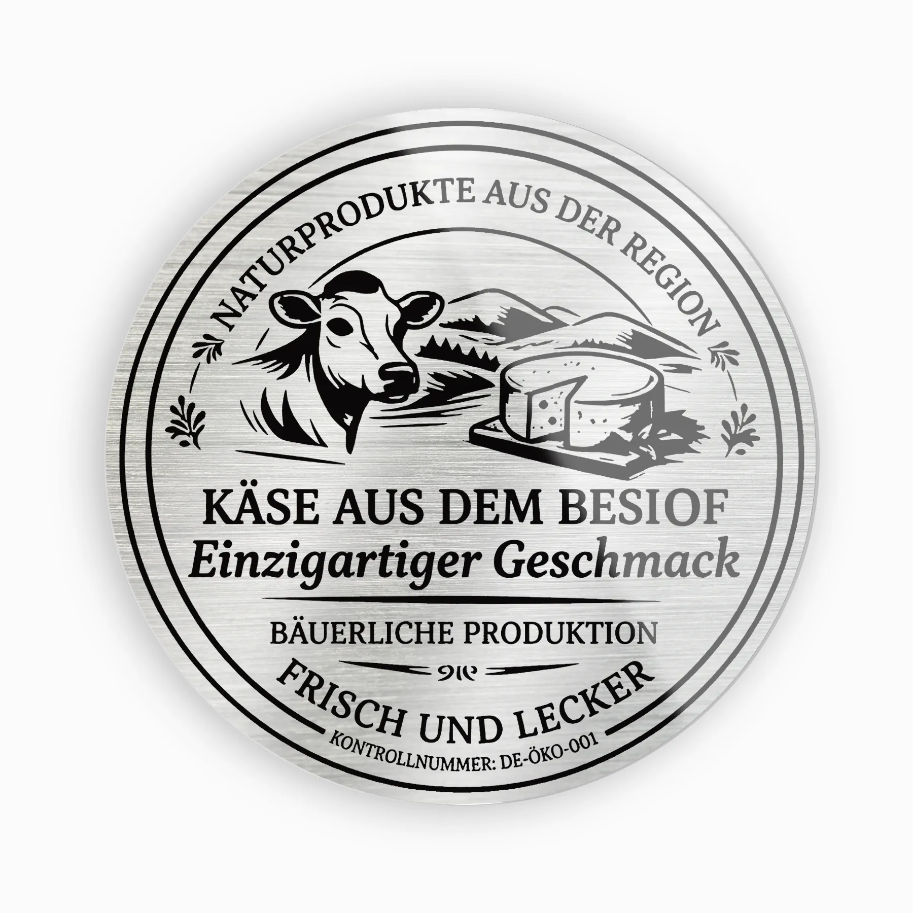 Silber gebürstet