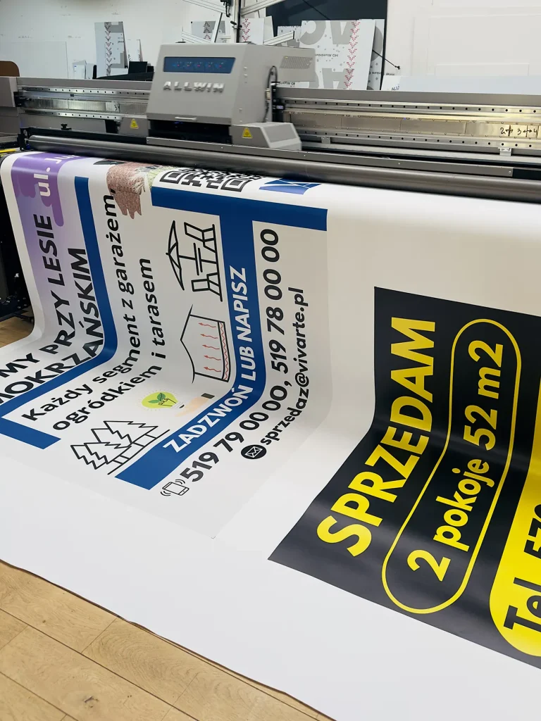 Großformatdruck auf PVC-Banner 450 g/m2 für Außenwerbung