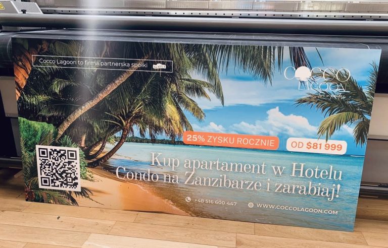 UV-Druck auf PVC für Reise- und Hotelwerbung