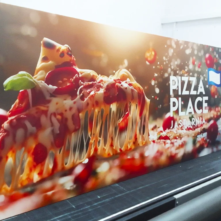 UV-Druck auf PVC für Pizza-Place-Werbeschild