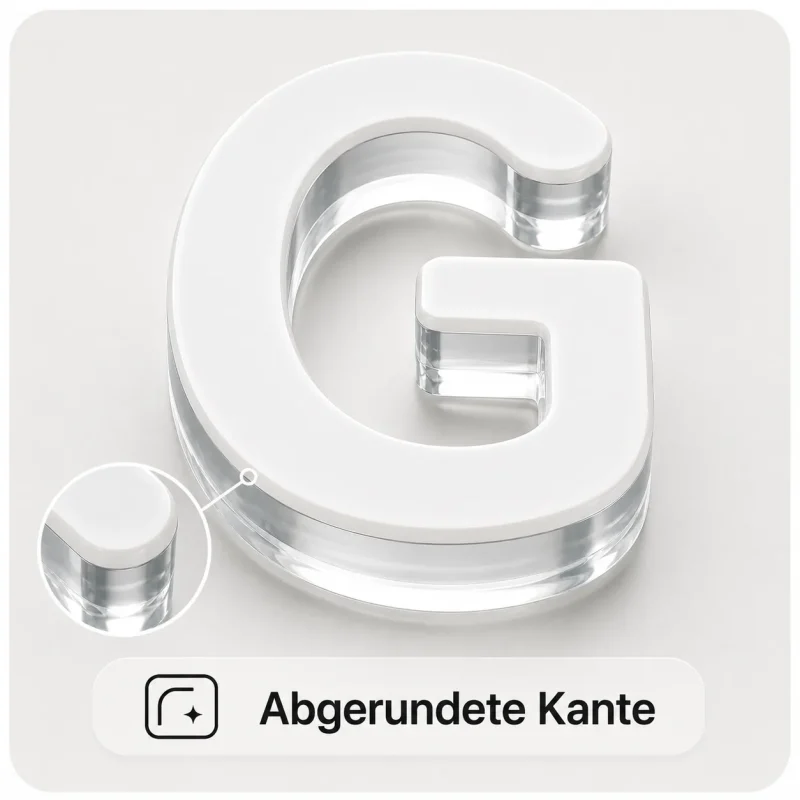 Abgerundete Kante / Premium