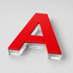3D-Aecrylbuechstaeben aE mehrschichtig, oehne Beleuechtueng - Mehrfaerbig - zusaetzliche Ansicht 3