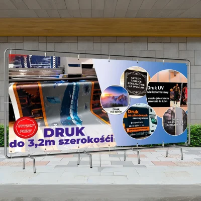 Baner wielkoformatowy o szerokości do 3,2 m