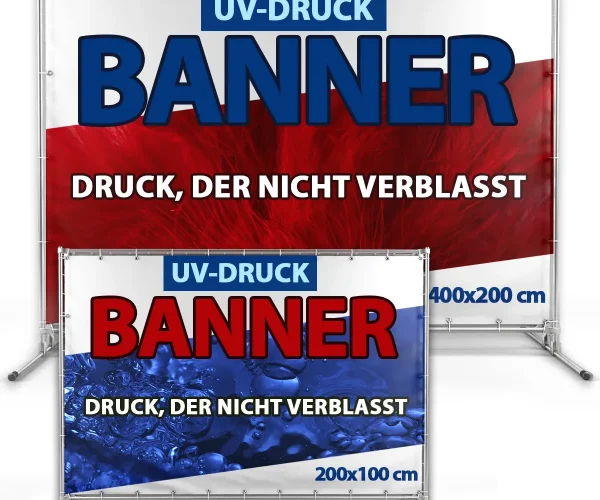 Hochwertiger Werbebanner mit UV-Druck – Druck, der nicht verblasst