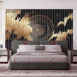 Dekorative Glaslamellen mit abstraktem Motiv