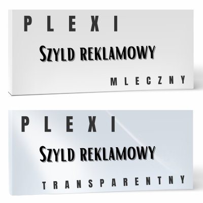Pleksi szyldy reklamowe