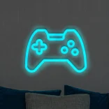 Gaming-LED-Neonlicht blau – Schild für das Zimmer eines Spielers