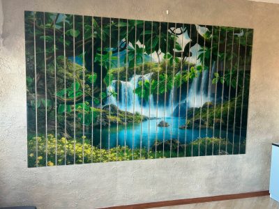 Glaslamellen Wanddeko – moderne Glasleisten zur Wandgestaltung