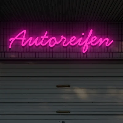 led-schriftzug-autoreifen-rosa 1