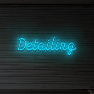 led-schriftzug-detailing-blau 1