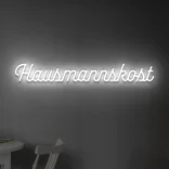 Led schriftzug Hausmannskost weiss 1