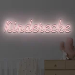 Led schriftzug Kinderecke hellrosa 5
