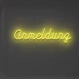 neon-schriftzug-anmeldung-gelb 1