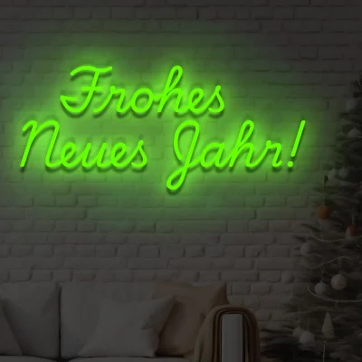 neon-schriftzug-frohes-neues-jahr-gruen 1