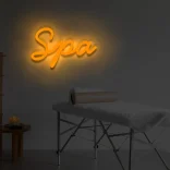 Neon schriftzug Spa orange 4